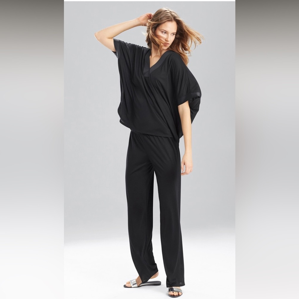 NEW NATORI CONGO DOLMAN KIMONO BLACK 2PC PJ SET - Picture 5 of 14